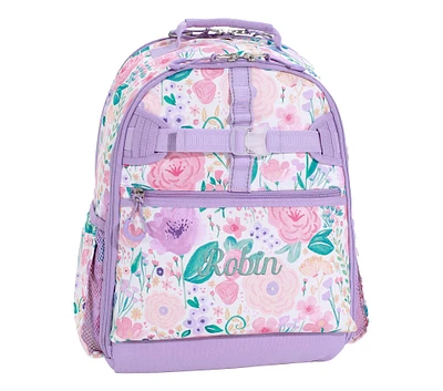 Mackenzie Lavender Floral Blooms Adaptive Backpacks