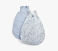 Blue Whale Muslin Wearable Blanket Set TOG 1.5 & 2.0