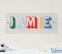 Shadow Print Acrylic Name Sign