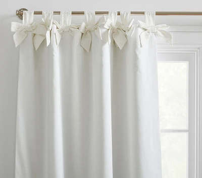 Tie-Top Eyelet Blackout Curtain