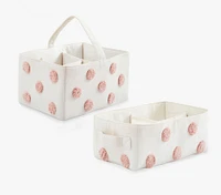 Embroidered Dot Nursery Storage Organizer