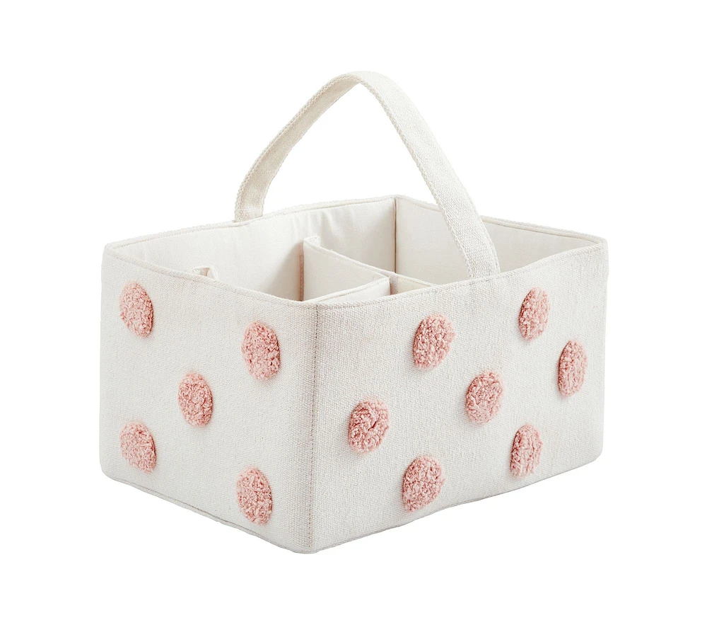 Embroidered Dot Nursery Storage Organizer