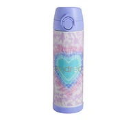 Mackenzie Lavender Heart Tie-Dye Water Bottle