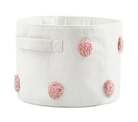 Embroidered Dot Storage Bin