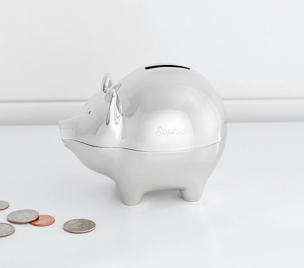 Mark & Graham x pbk Silver Piggy Bank