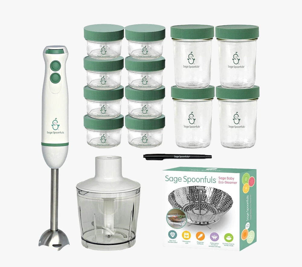 Sage Spoonfuls 17-Piece Baby Food Bundle