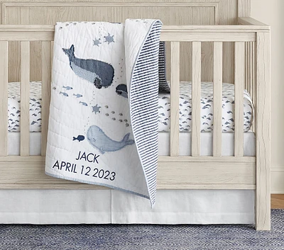 Jack Nautical Whale Baby Quilt