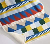 west elm x pbk Geometric Knit Baby Blanket