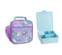 Mackenzie Lavender Sporty Camo Reflective Lunch & Bento Bundle, Set of 2