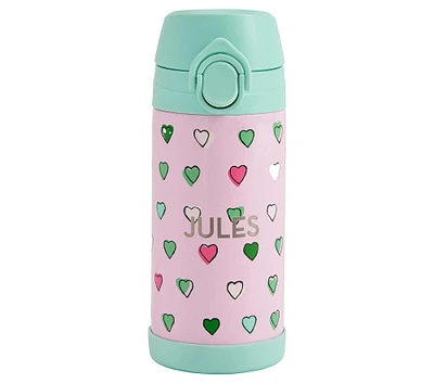 Mackenzie Roller Rabbit Multi Heart Water Bottle