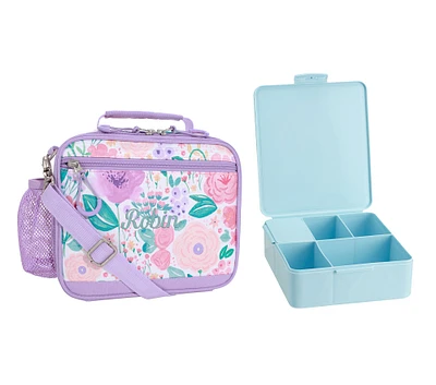 Mackenzie Lavender Floral Blooms Adaptive Lunch & Bento Bundle, Set of 2