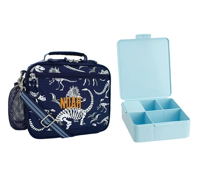 Mackenzie Navy Dino Bone Glow-in-the-Dark Adaptive Lunch & Bento Bundle, Set of 2