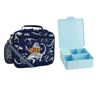 Mackenzie Navy Dino Bone Glow-in-the-Dark Adaptive Lunch & Bento Bundle, Set of 2