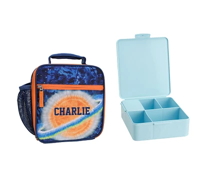 Mackenzie Navy Planet Tie-Dye Lunch & Bento Bundle, Set of 2