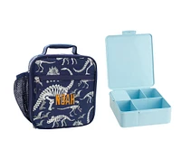 Mackenzie Navy Dinosaur Bones Glow-in-the-Dark Lunch & Bento Bundle, Set of 2