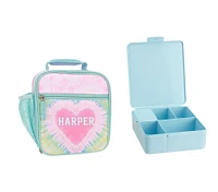 Mackenzie Pink Heart Tie-Dye Lunch & Bento Bundle, Set of 2