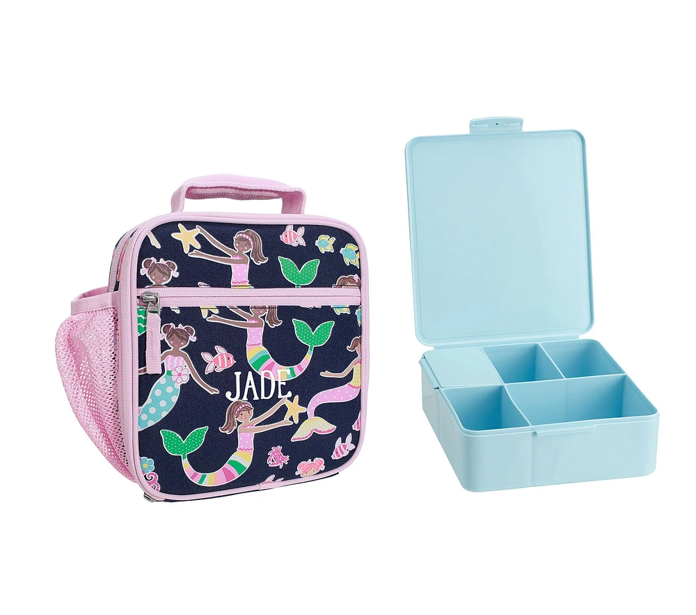 Mackenzie Navy Mermaid Friends Glow-in-the-Dark Lunch & Bento Bundle, Set of 2