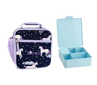 Mackenzie Navy Night Unicorn Glow-in-the-Dark Lunch & Bento Bundle, Set of 2