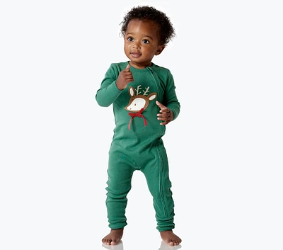 Reindeer Organic Baby Pajama