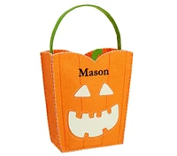 Glow-in-the-Dark Pumpkin Felt Treat Bag