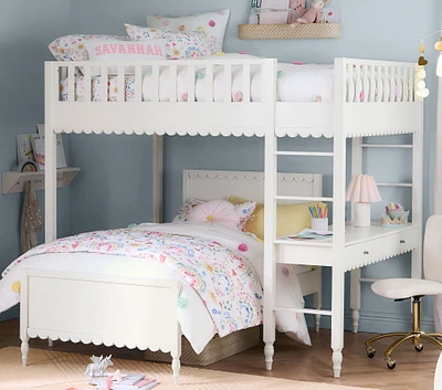 Penny Full Loft & Lower Bed Set