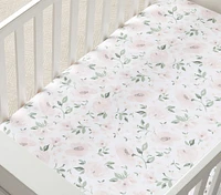 Meredith Picture Perfect & Allover Floral Organic Crib Fitted Sheet Bundle - Set of 2