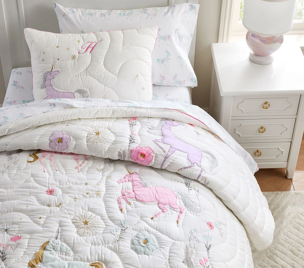 Mystical Unicorn Quilt & Shams