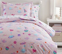 Galaxy Heart Glow-in-the-Dark Duvet Cover & Shams