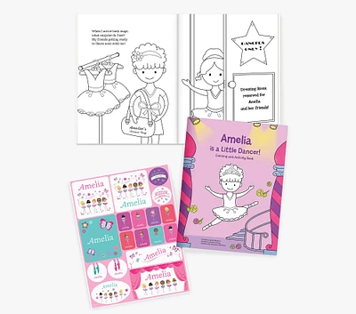 Little Dancer Personalized Coloring Book & Sticker Gift Set