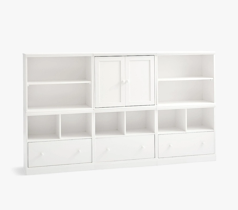 Cameron Bookshelf & Cubby Wall System