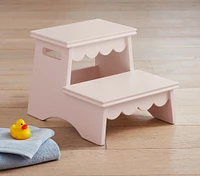 Scallop Double Step Stool