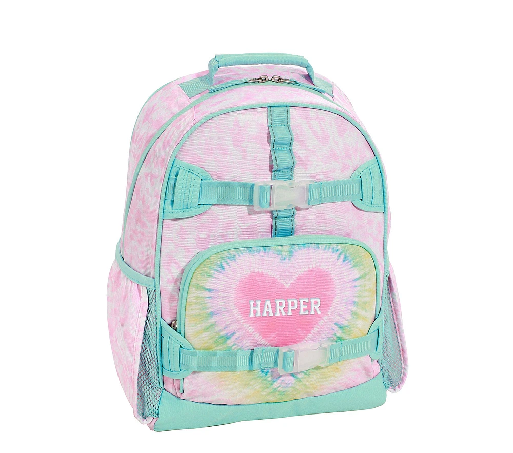 Mackenzie Pink Heart Tie-Dye Backpacks