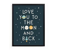 Minted® Moon and Back Wall Art by Annie Holmquist