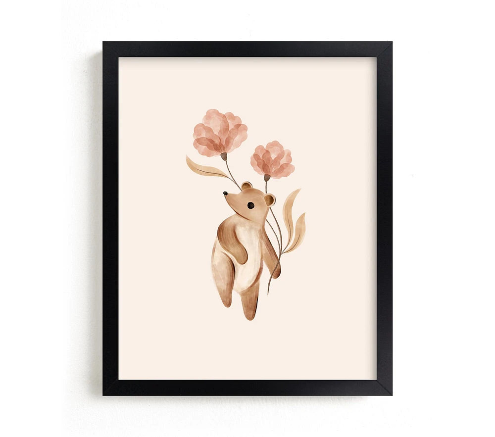 Minted® Animals with Flowers Wall Art by Vivian Yiwing