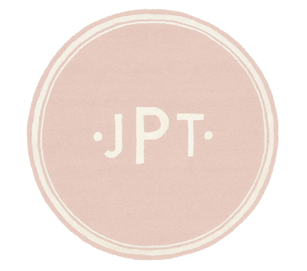 Dot Monogram Round Rug