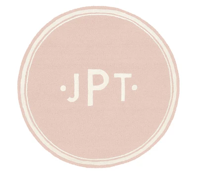 Dot Monogram Round Rug