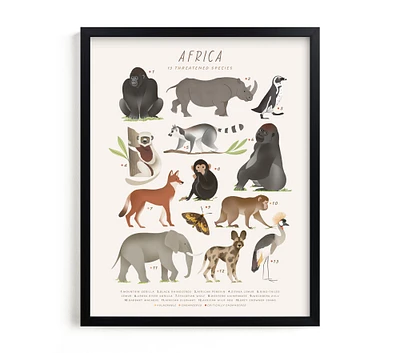 Minted® Endangered Animals Wall Art by Sabrin Deirani