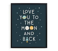 Minted® Moon and Back Wall Art by Annie Holmquist