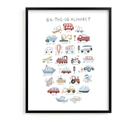 Minted® Transportation Alphabet Wall Art by Teju Reval