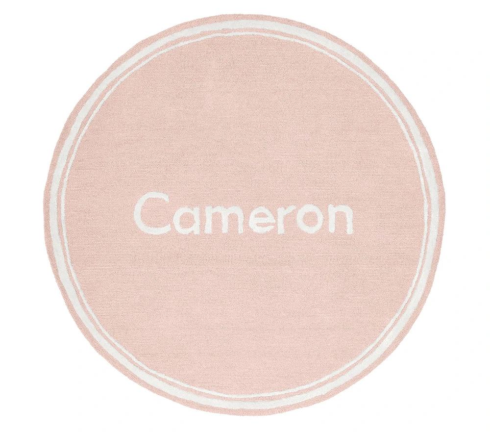 Futura Name Round Rug