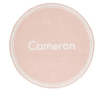 Futura Name Round Rug