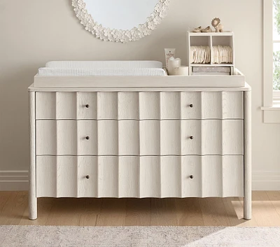 Scalloped Extra-Wide Dresser & Topper Set (56")