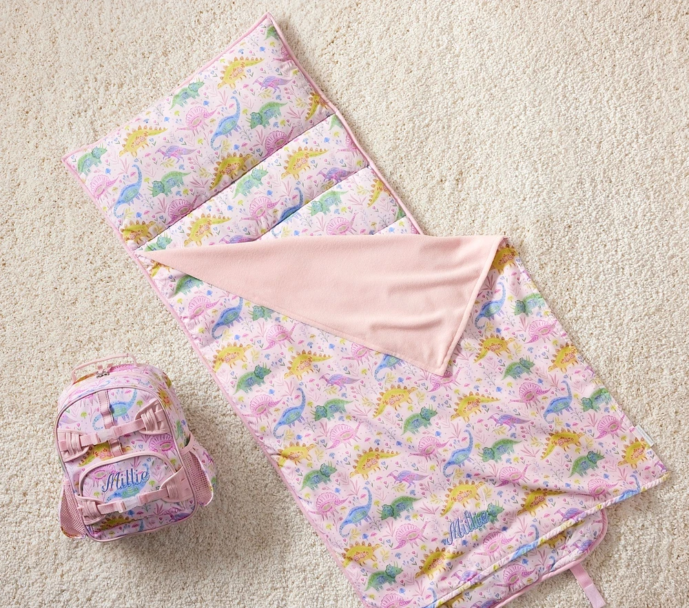 Mackenzie Heritage Pink Dinos Backpack & Nap Mat Bundle, Set of 2