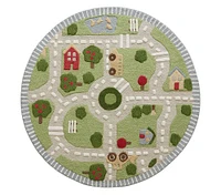 3D Activity Play in the Park Round Rug