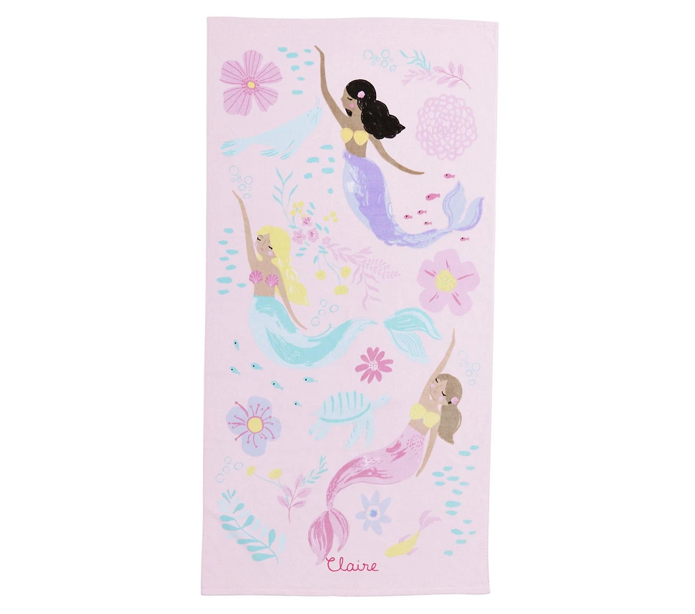 Mermaid Allover Kid Beach Towel