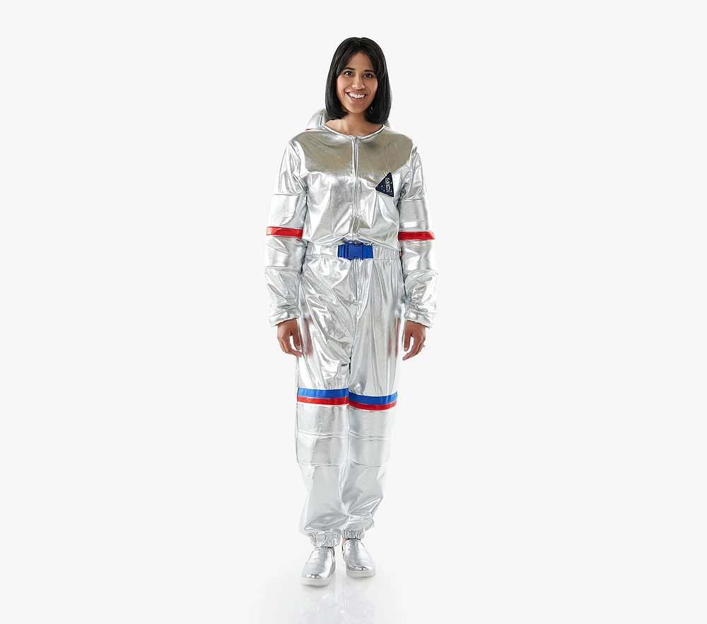 Adult Light-Up Silver Astronaut Costume