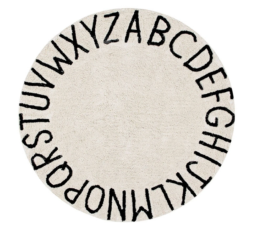 Lorena Canals Machine Washable ABC Round Rug