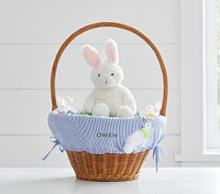 Bunny Appliqué Seersucker Easter Basket Liners