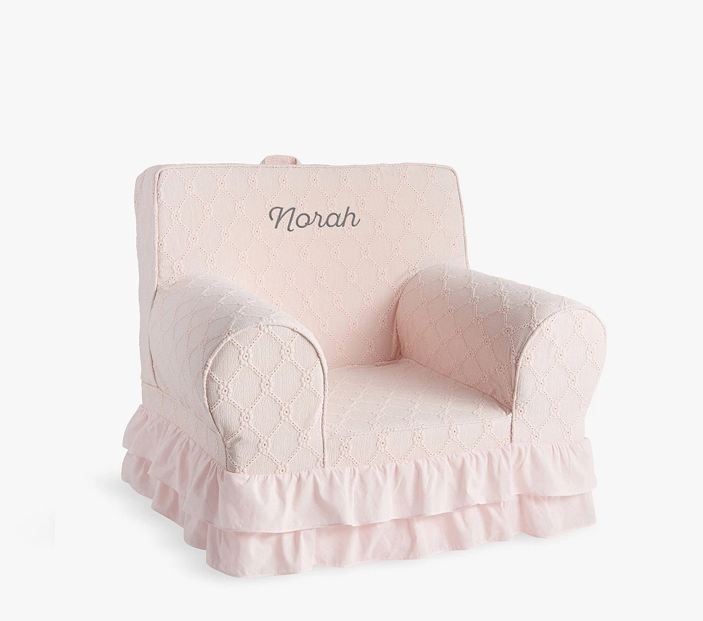 Kids Anywhere Chair®, Trellis Ruffle, Blush