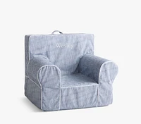 Kids Anywhere Chair®, Chambray with White Piping